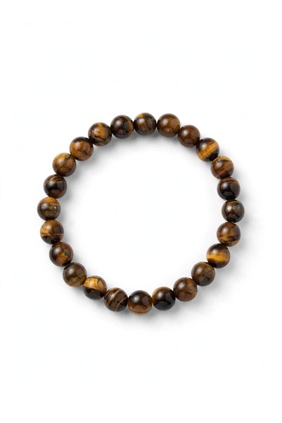 Generic Brand Tiger's Eye Bracelet-Natural Stone