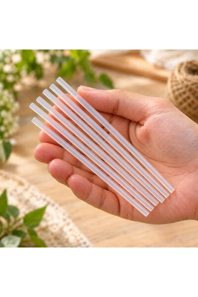 Generic أعواد إعادة تعبئة مسدس الغراء الساخن الصغير، شفافة، عبوة من 6 قطع