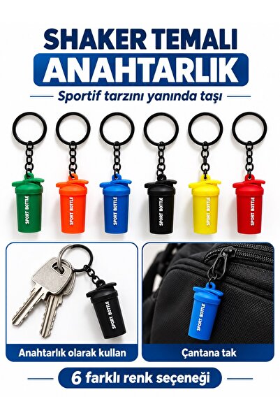 CKSpor Sports Bottle Themed Keychain Fitness Design Bag Accessory Charm A-36