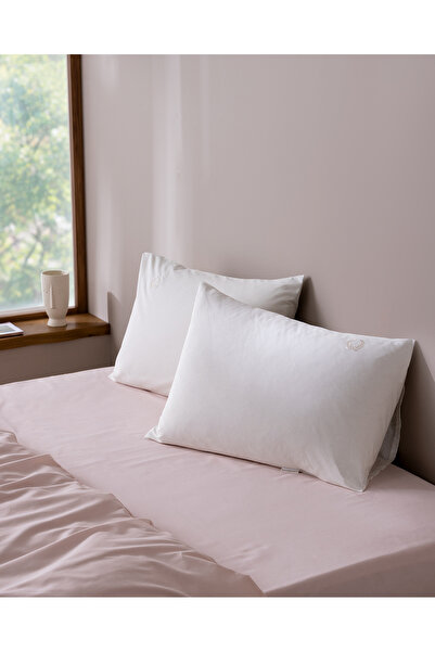 Madame Coco Solea 2-Pack 100% Cotton Embroidered Pillowcase - Ecru