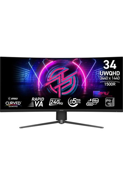 MSI Monitor MPG 346CQRF X24 UltraWide QHD de 34 de inci, 3440 x 1440, 0.5 ms,...
