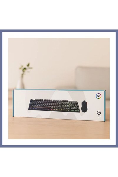 dilaratrendhousee Kablolu RGB Oyuncu Klavye ve Mouse Seti - Siyah DLRA