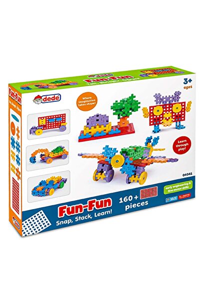 DEDE Set de constructie, Dede, Fun-Fun Puzzle, 160 piese