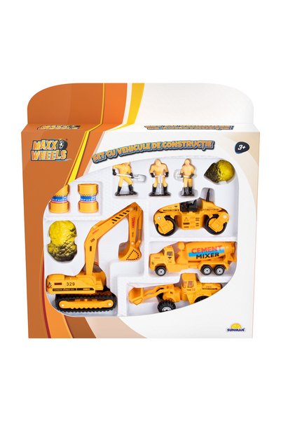 Maxx Wheels Set cu vehicule de constructie, Maxx Wheels, Excavator