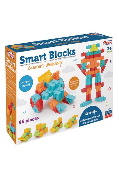 DEDE Set de constructie, Dede, Smart Blocks, 96 piese