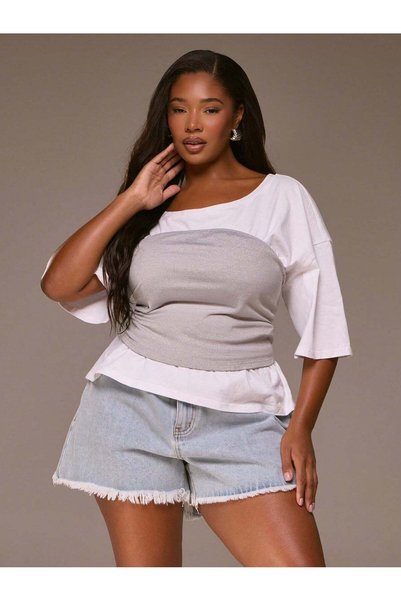 Sheya Set tricou și top, mix culori