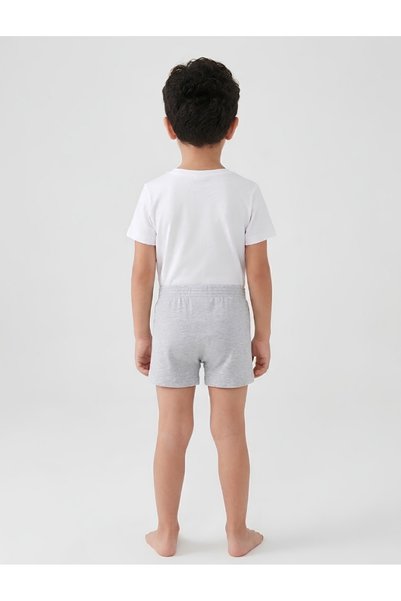 Mercan 2-Pack Spider Printed Children's Boxer Shorts - Non-Marking Elastic Waistband