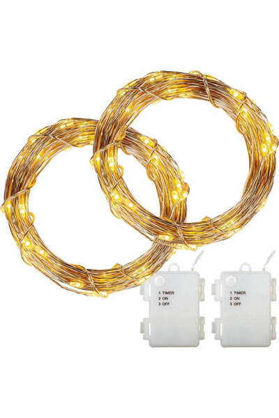 GORILLA Ghirlanda luminoasa cu globuri decorative, alb rece, cu adaptor, 50 d...