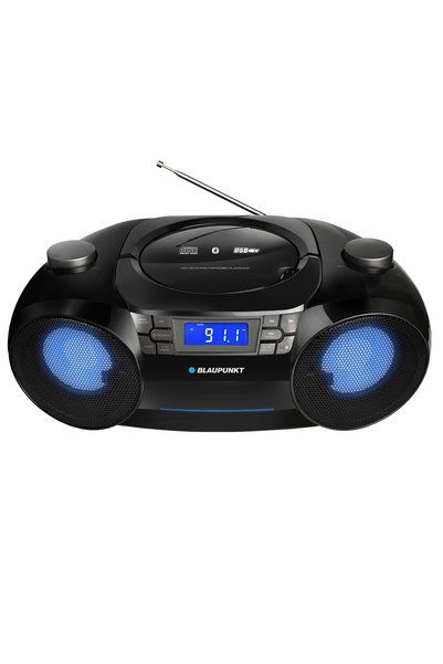 Blaupunkt Boombox BB31LED, Bluetooth, FM, MP3, AUX, USB, Ceas cu alarmă, Lumi...