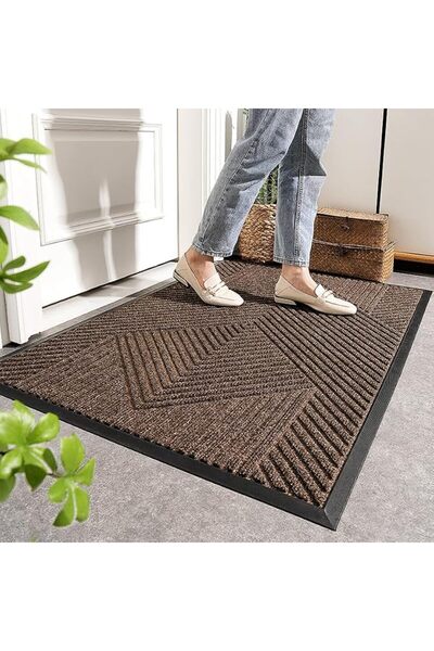 HOOKOR Doormat,Super Absorbent Moistureproof Door Mat,18 * 30in Non Slip Rubb...