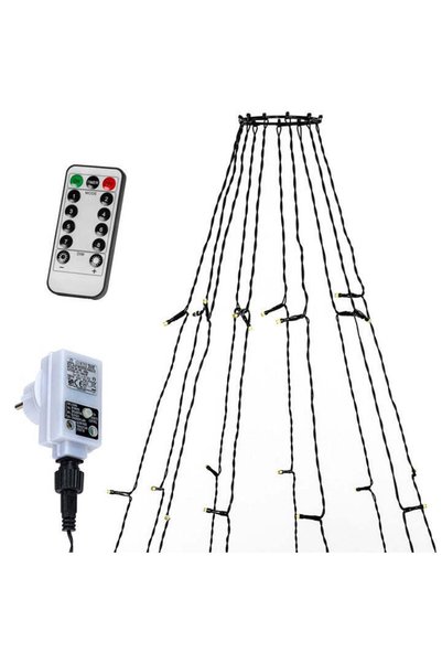 GORILLA Instalatie de lumini led ambientale, 360 led-uri, lumina calda, telec...