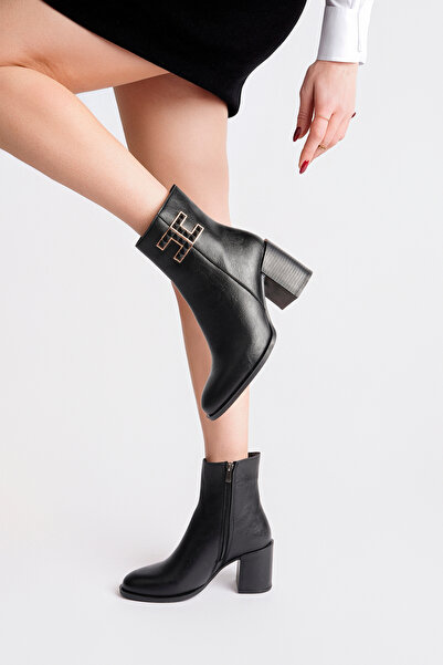 BAHRİNA Women's Thermo Rubber Sole Buckle Boots