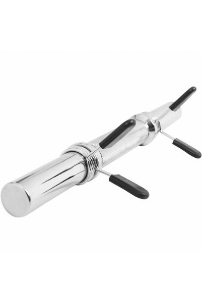 Gorilla Sports Bară pentru haltere de 35 și 42 cm cu închizători Argint / 35 ...