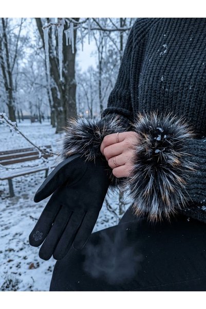 JHTshop Women's Luxury Touchscreen Faux Leather Gloves