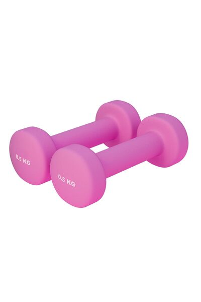 Gorilla Sports Halterele de gimnastică din neopren, rotunde, 1 - 10 kg 1 KG (...