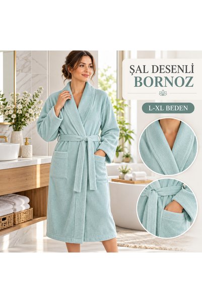 Genel Markalar şal yakalı bornoz bambu