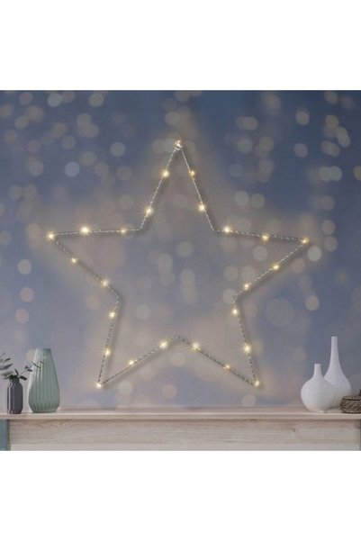 H&S collection Decorațiune Luminoasă LED în Formă de Stea H&S Collection, 20 ...