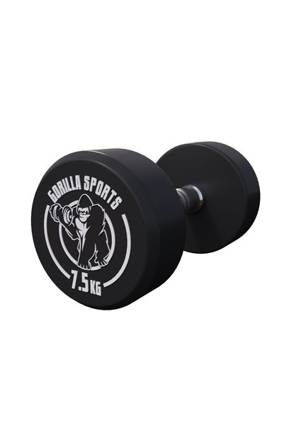 Gorilla Sports Halteră din cauciuc 2,5 - 40 kg 7,5 KG