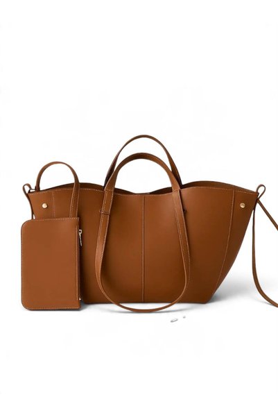 bag Women's Large Size High Quality Hand and Shoulder Bag with Wallet
