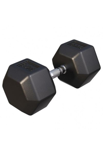 Gorilla Sports Шестоъгълен дъмбел с гума 2 - 50 кг 35 кг