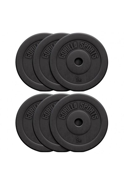 Gorilla Sports Disc din plastic umplut cu ciment, 1,25 - 15 kg, 30/31 mm % SE...