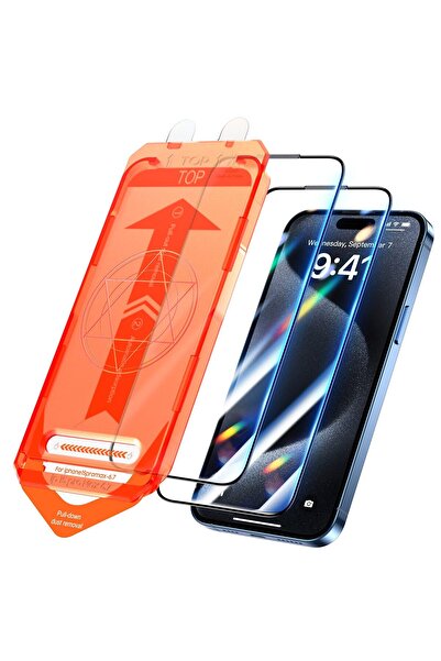 OEM Set 2 folii protectie telefon, Sticla securizata, Aplicator, Pentru iPhon...