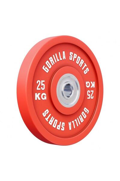 Gorilla Sports Ελαστικές πλάκες βάρους Olympia PRO 5 - 25 κιλά 25 κιλά