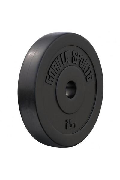 Gorilla Sports Disc din plastic umplut cu ciment, 1,25 - 15 kg, 30/31 mm 2,5 KG