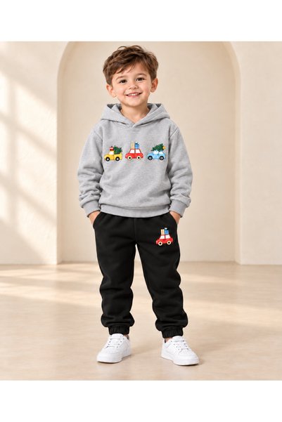LB little bosses طقم رياضي شتوي للأطفال للجنسين (3 قطع)