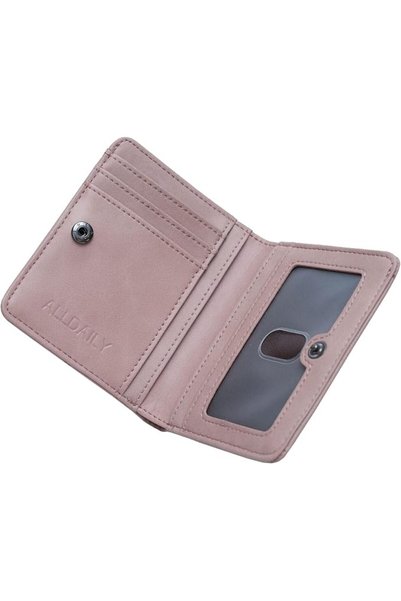 GENERAL محفظة صغيرة مزودة بتقنية RFID للنساء من Alldaily، محفظة نحيفة مدمجة ث...