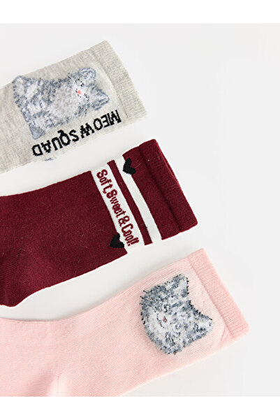 LC Waikiki Quality Parts from Çelebi Store: 5-Piece Embroidered Girls' Socks