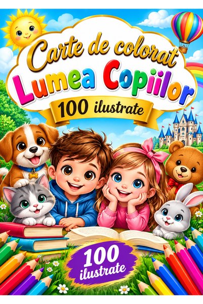 Disney LUMEA COPIILOR. CARTE DE COLORAT FORMAT A4 100 ILUSTRATE