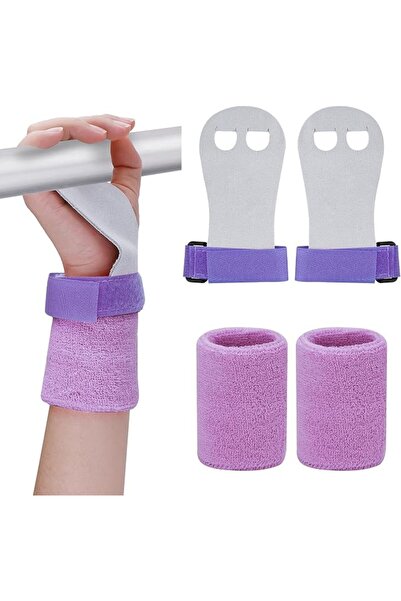 Abeillo 2 Gymnastics Grips Wristbands Sets for Girls Youth Kids, Gymnastic Ha...