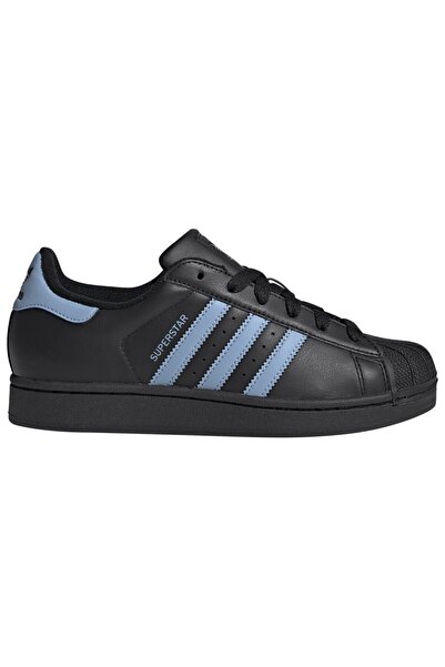 adidas Superstar II W Γυναικεία Δερμάτινα Αθλητικά Παπούτσια, Μαύρο/Λευκό, Μέ...