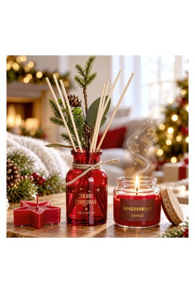 OEM Set Ulei Parfumat 100 ml + Lumânare Gingerbread – Aromă Festivă de Crăciun