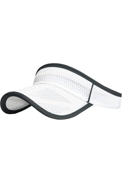 GENERAL Unisex Sun Visor Open Top Hat Mesh Wide Brim Summer Hat Women Men Out...