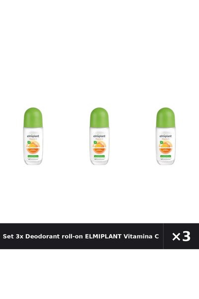 ELMIPLANT Set 3x Deodorant roll-on Vitamina C , 50ml