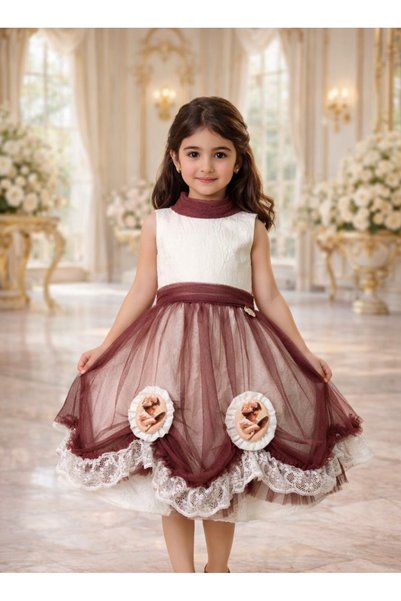 special gift house Children's dress consisting of 3 pieces (dress - small bag...