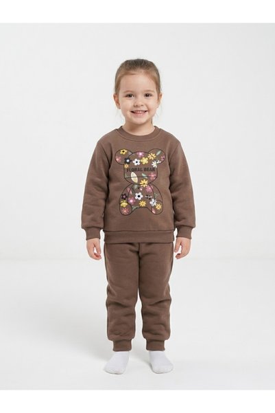 esmababykids Girl's Polar 3 Thread Winter Fleece Set
