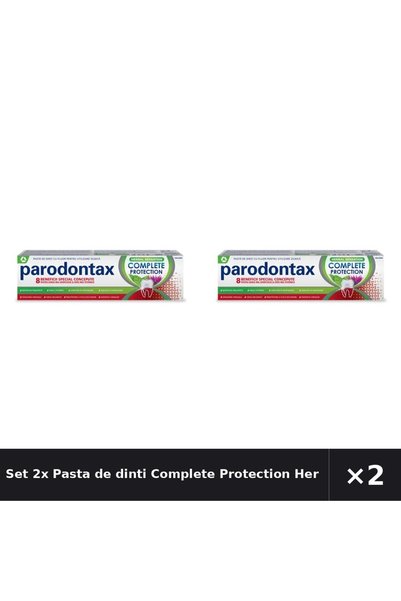 Parodontax Set 2x Pastă de dinți Protecție Completă Senzație Herbală, 75ml
