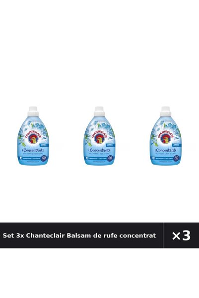 Chanteclair Set 3x Balsam de rufe concentrat Sare de Mare si Flori de Lotus, ...