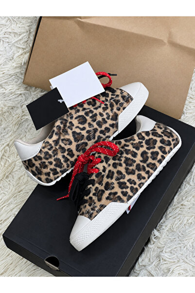 Leopar Desenli Ayakkabı
