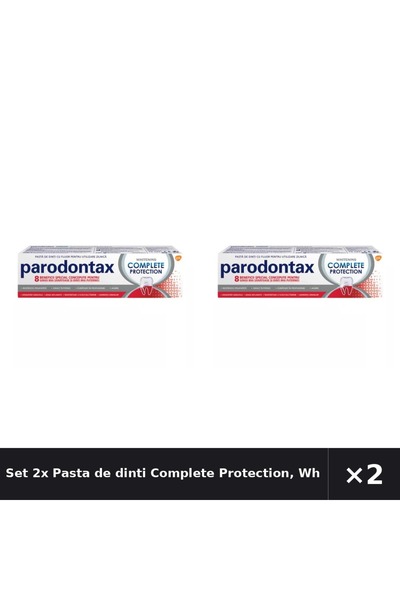 Parodontax Set 2x Pastă de dinți Protecție Completă, Albire, 75 ml
