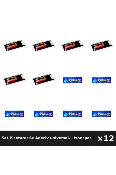 Picatura Set Picatura: 6x Adeziv universal, , transparent, 2 ml + Adeziv Gel,...