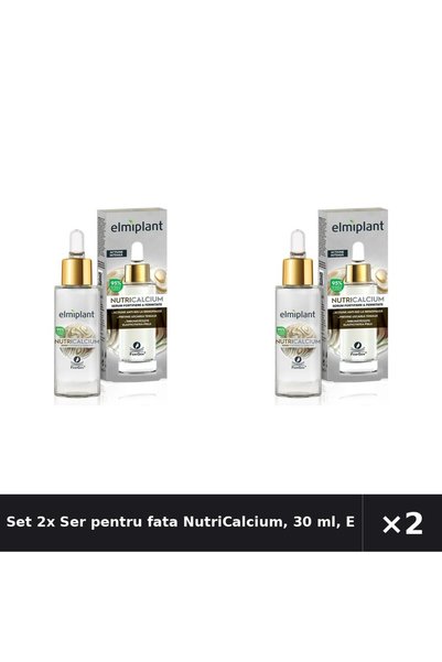 ELMIPLANT Set 2x Ser pentru fata NutriCalcium, 30 ml,