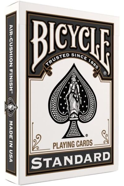 Bicycle أوراق اللعب: - ظهر رايدر، أسود