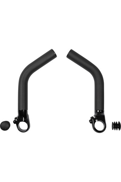 RFR Coarne ghidon bicicleta Trekking, reglabile, aluminiu, 185 mm, negre, 2 buc