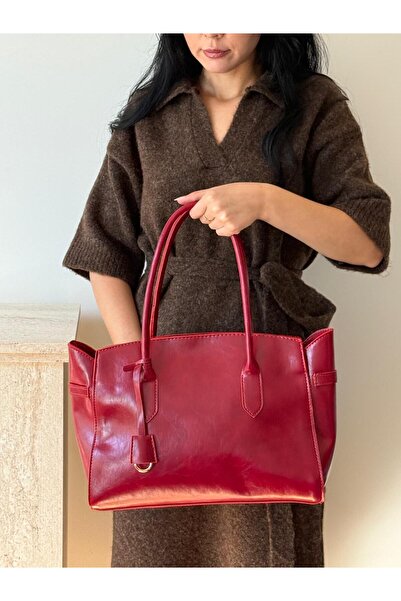lalettobags Women's Mila Model Shiny Leather Shoulder Bag
