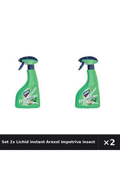 Aroxol Set 2x Lichid instant impotriva insectelor taratoare 400 ml