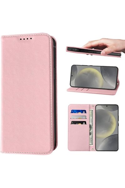 GENERAL For Samsung Galaxy S25 Plus Flip Cover PU Leather Magnetic Closure Ki...